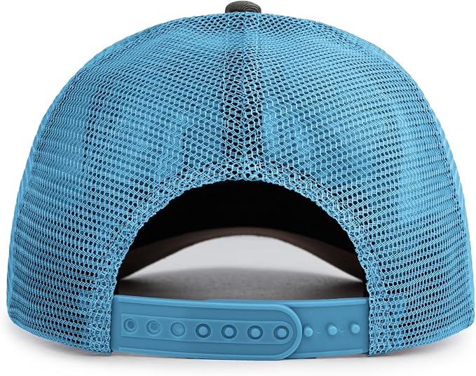 American Flag Trucker Hat - Snapback Hats for Men Women Baseball Cap - Breathable Mesh & Adjustable Fit for Casual Wear