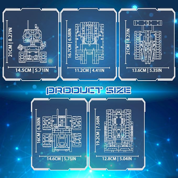 5in1 STEM Robot Building Kit, Science Kit Coding Robots Toy Set, Birthday Gifts - Image 8