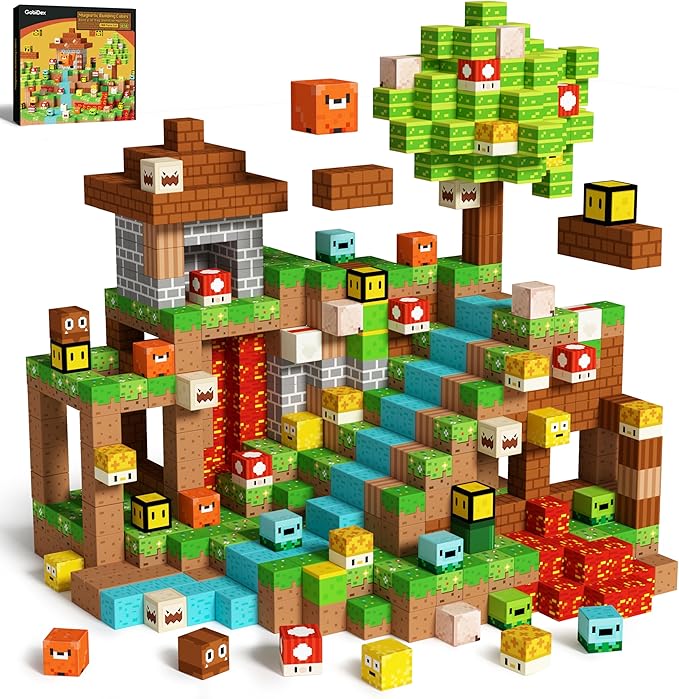 GobiDex 200PCS Magnetic Blocks Game-Based Building Toys by GobiDex