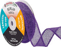 Mandala Crafts Purple Burlap Ribbon 1 Inch Wide Jute Ribbons by MandalaCrafts