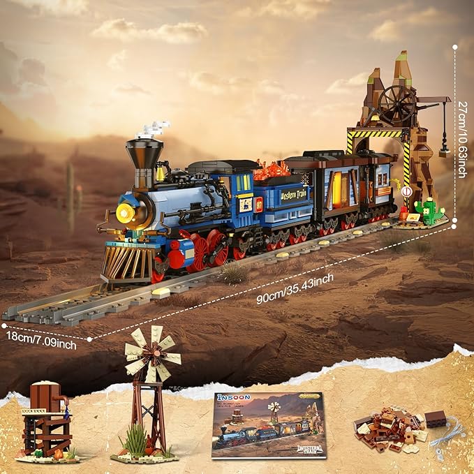 Western Train Building Set - Image 6