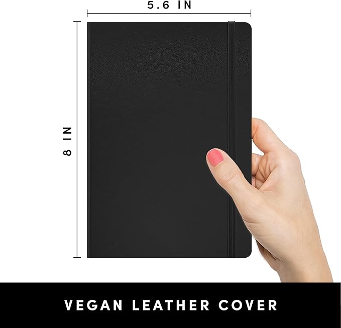 PAPERAGE Lined Journal Notebook, 5 Pack, 160 Pages, Medium 5.6 in x 8 in - Image 2