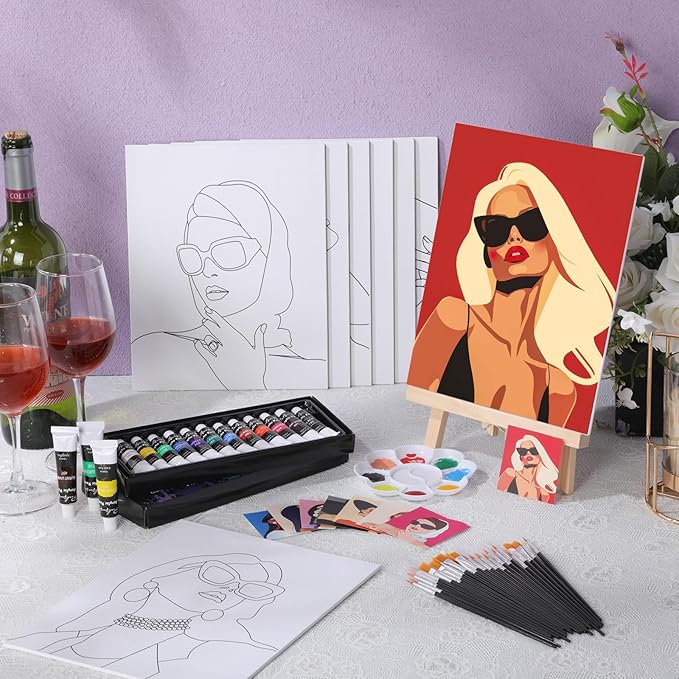 Cholemy 36 Pcs Paint and Sip Kit - Image 2