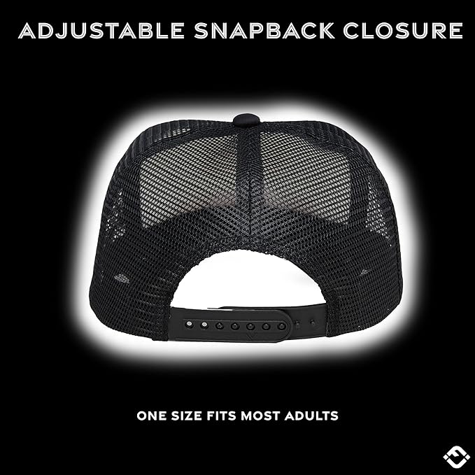 Funky Junque Premium Mesh Snapback Trucker Hat - Stylish Comfort for All - Patriotic, Humor & More