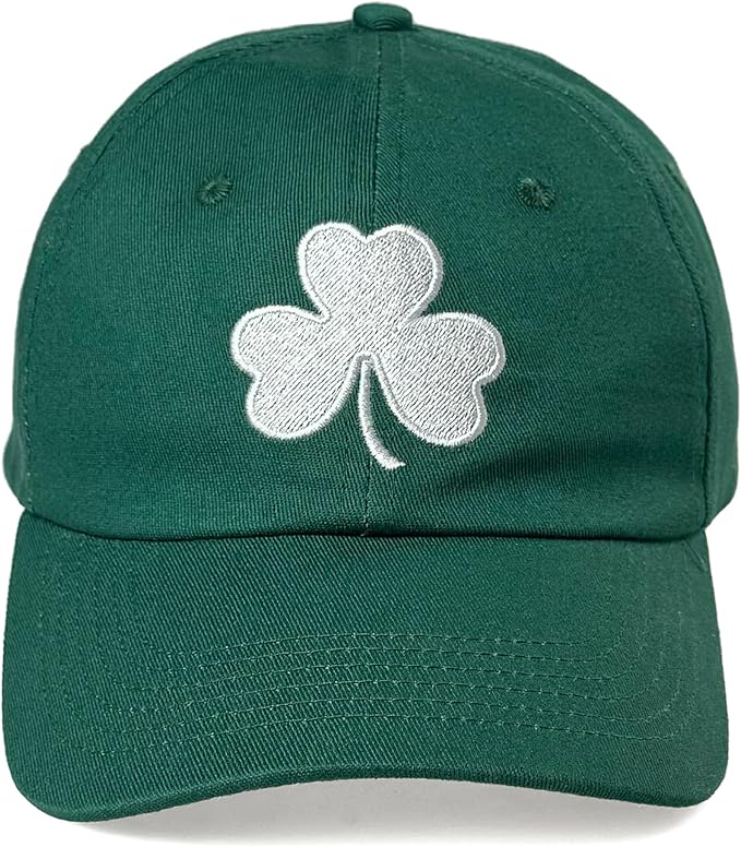 St Patricks Day hat Green Baseball Cap Shamrock Embroidered for man Women Funny