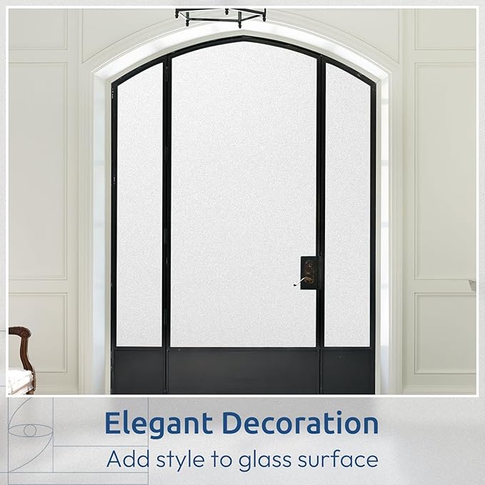 rabbitgoo Window Privacy Film, Non-Adhesive Frosted Glass Window Film - Image 8