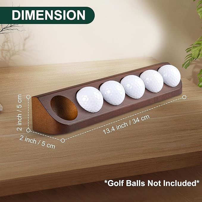 Tapeera 2-Pack Golf Ball Display Case Wall Mount - Display 12 Standard Golf Balls - Golf Office Tabletop Decor - Sport Memorabilia Display Case for Golf Ball Collector - Golf Accessories Gift for Men