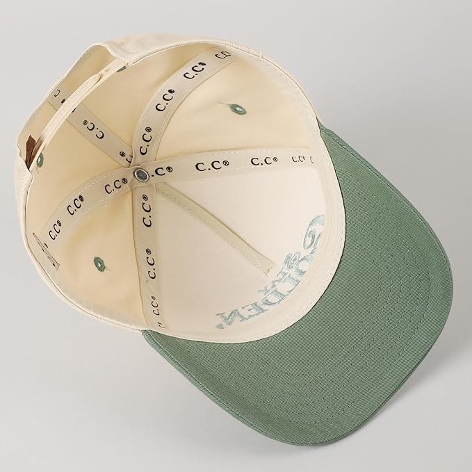 MIRMARU Two-Tone Vintage Canvas Trucker Hats for Men & Women, Adjustable Size Baseball Caps with Trendy Embroidered Design