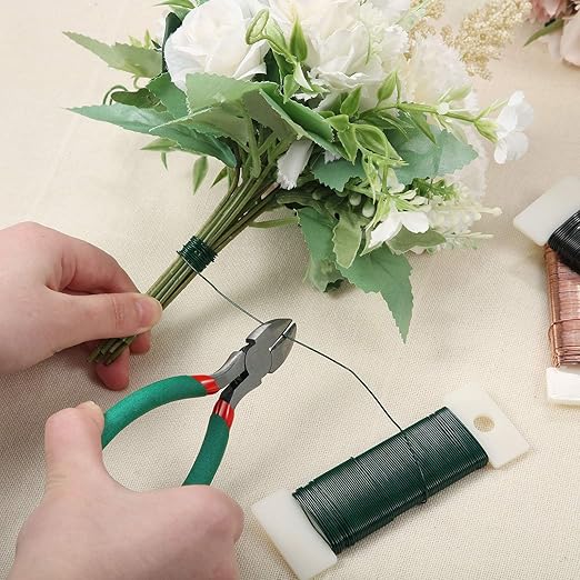 6 Rolls 112 Yards Floral Flexible Paddle Wire Floral Bind Wire - Image 7