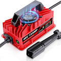 15 Amp 48 Volt Golf Cart Battery Charger for Yamaha G29 Drive & Drive 2-3-Pin Leaf Plug, Smart Charger for Lead-Acid Batteries, IP67 Waterproof, Multi-Protection, Unique Design (Red)