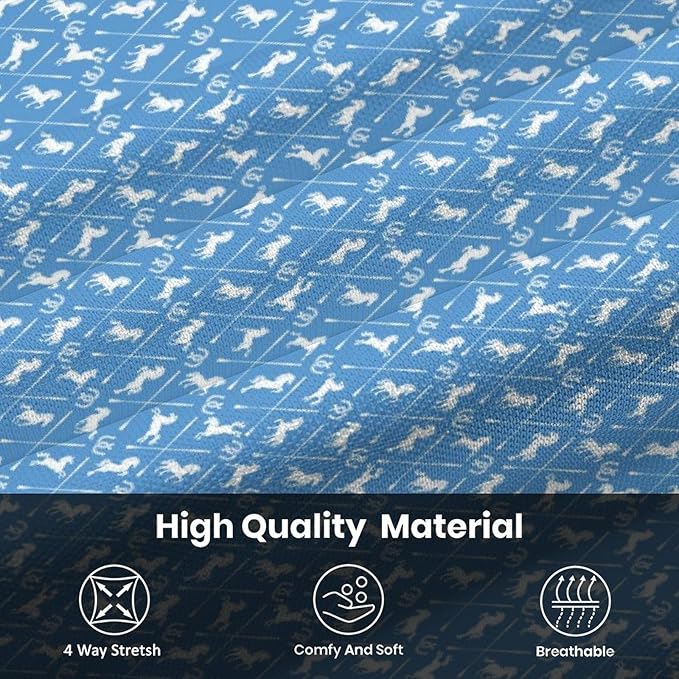 HUURAY Funny Golf Polos for Men Funny Print Short Sleeve Shirts Quick Dry Polo Shirts Hawaiian Shirt Performance Golf Outfits