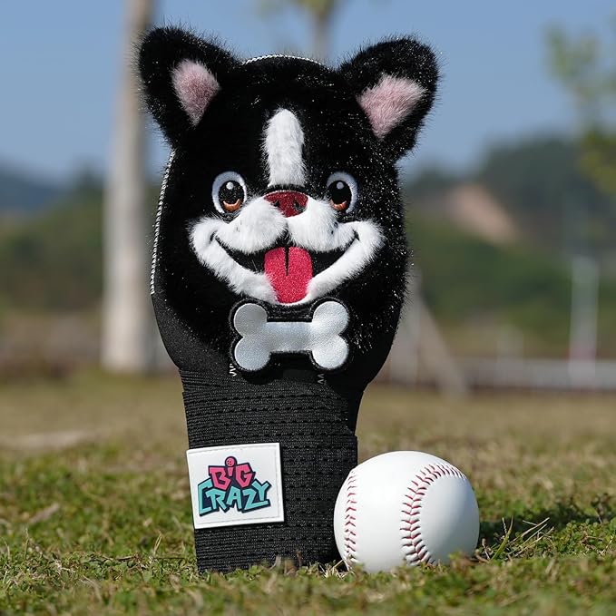 Big Crazy Baseball Sliding Mitt for Youth Sliding Mitt Adult Baseball Sliding Glove Universal Left/Right Hand Drippy Drip Accessory Bulldog Cow Giraffe