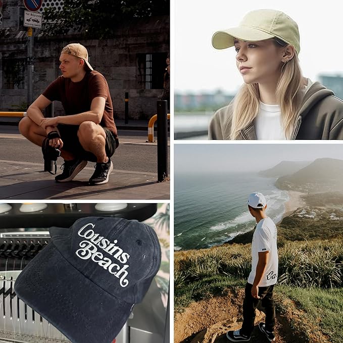 8 Pack Vintage Washed Baseball Cap Golf Dad Hat Distressed Cotton Plain Trucker Hats for Men Women