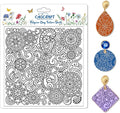 CHGCRAFT Mandala Polymer Clay Texture Sheets Scroll Pattern Silicone Texture by chgcraft