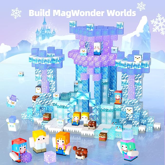 GobiDex 100PCS Magnetic Blocks Magnet Building Toys, Princess Castle Toys - Image 4