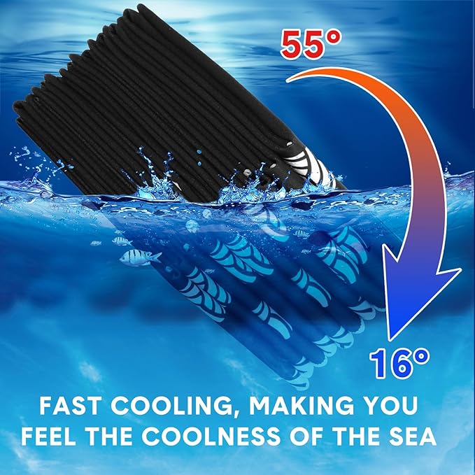 FuWeave 12 Pcs Cooling Towel 40 x 12 Inch Basketball Baseball Football Volleyball Soccer Softball Microfiber Fast Drying Towel for Gift Women Men