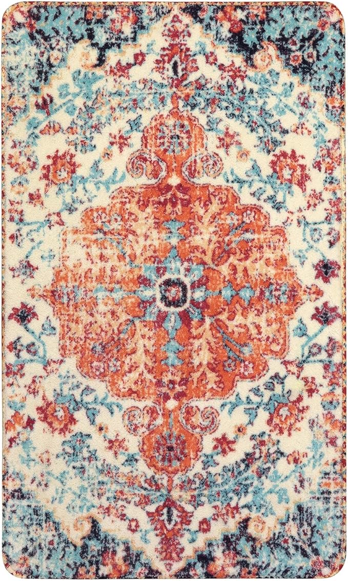 Lahome Bohemian Floral Medallion Area Rug - Image 9