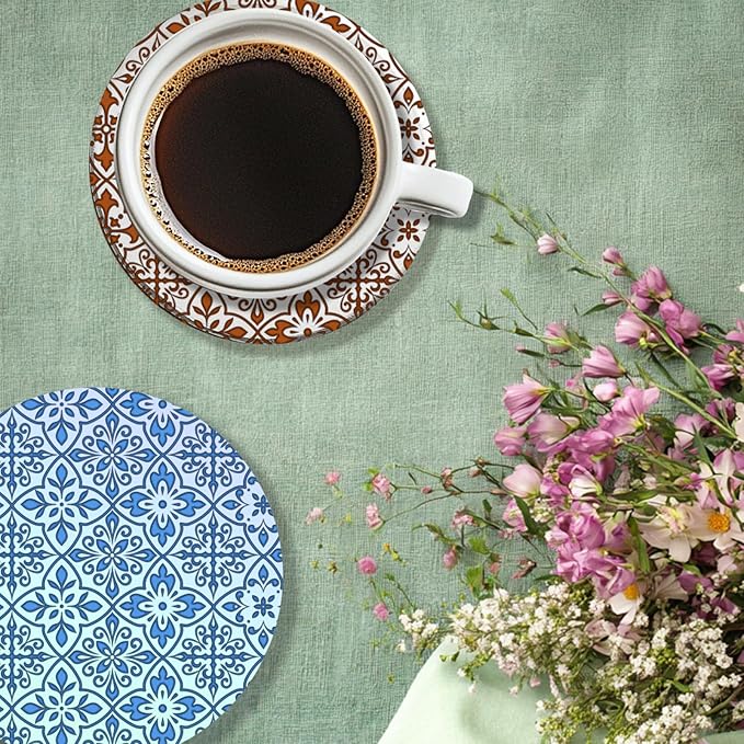 CHGCRAFT Mandala Pattern Polymer Clay Texture Sheet Retro Tile Pattern Silicone - Image 8