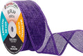Mandala Crafts Purple Burlap Ribbon 1.5 Inches Wide Jute Ribbons by MandalaCrafts