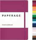 PAPERAGE Lined Journal Notebook, 160 Pages, Medium 5.6 in x 8 in by PAPERAGE