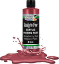 Pouring Masters Strawberry Red Metallic Pearl Ready to Pour Acrylic Pouring by USArtSupply