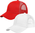 Falari Trucker Hat Baseball Cap Structured Plain Design 6 Panel, Adjustable Size
