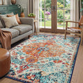 Lahome Bohemian Floral Medallion Area Rug by Lahome