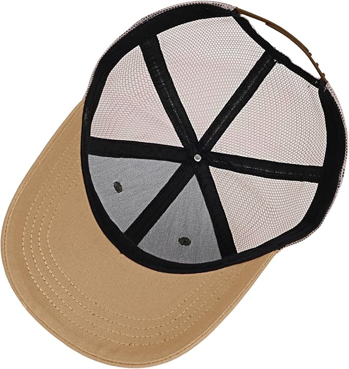 American Flag Trucker Hat - Snapback Hats for Men Women Baseball Cap - Breathable Mesh & Adjustable Fit for Casual Wear