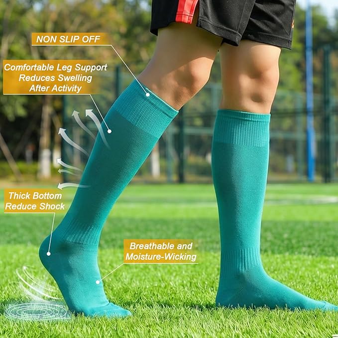 XZQTIVE Baseball Softball Socks and Baseball Softball Belt Combo Set Knee-High Soccer Socks for Kids Youth Adult