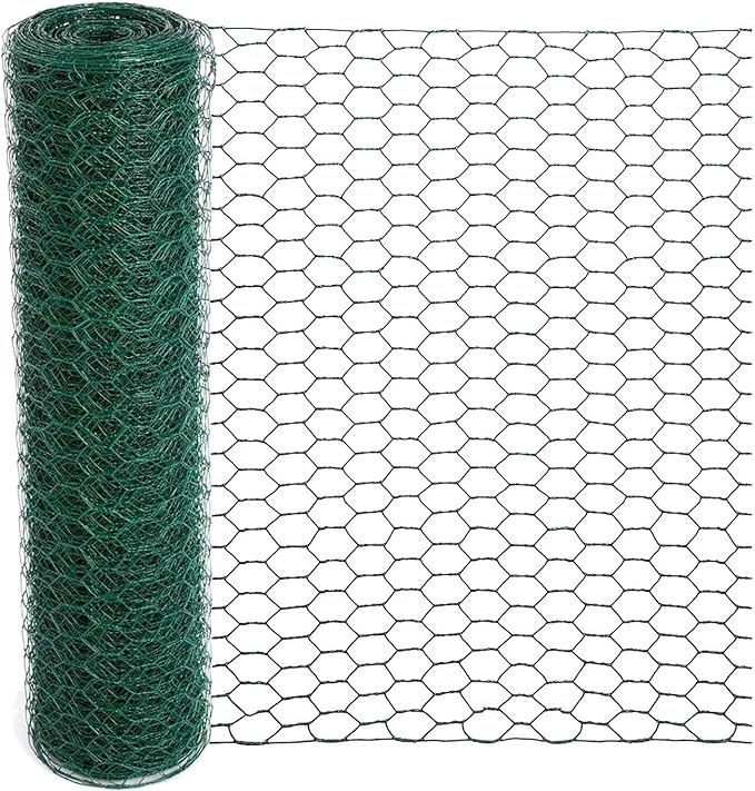 Chicken Wire for Floral Arrangements, 15.7 x 157 Inches Green Mesh, 0.6 Inch by Mklsit