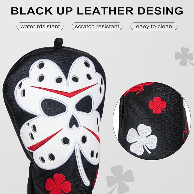 Big Crazy Golf Headcovers - Funny Golf Club Covers - Driver Headcover with Tour Grade PU Leather - Golf Driver Headcover, Waterproof Golf Head Covers, Soft Lining Golf Gift