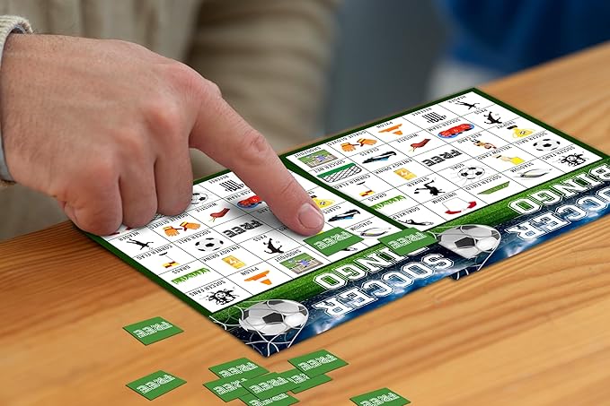 Soccer Bingo Game, Soccer Party Games Bingo Cards - Image 3
