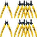 Flush Cutters, 10 Pack, 5 Inch Micro Flush Cut Pliers by HOUSERAN