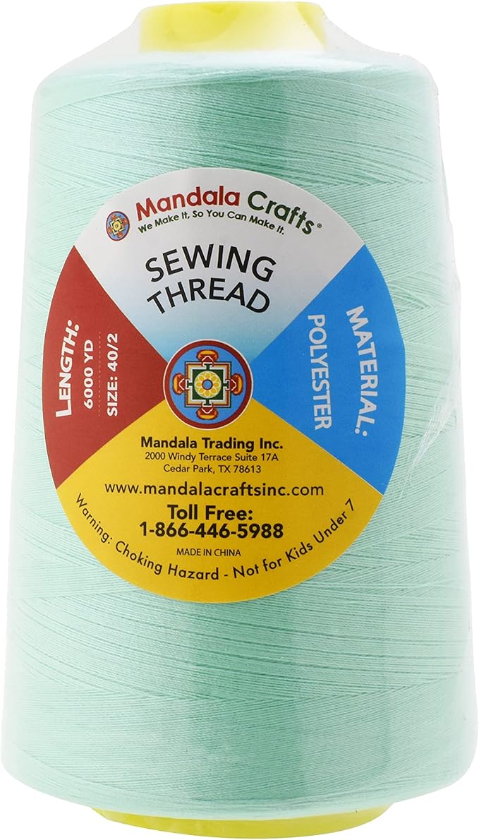 Mandala Crafts 4 Pack of Serger Threads Cones Spools - Image 3