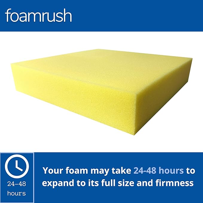 FoamRush 3" x 24" x 24" Water-Resistant Dry Fast Outdoor Upholstery Foam Sheet - Image 3