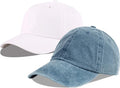 LANGZHEN Unisex Baseball Cap 100% Cotton Fits Men Women Washed Denim Adjustable Dad Hat