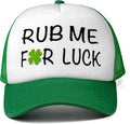 St Patricks Day hat Green Baseball Cap Shamrock Embroidered for man Women Funny