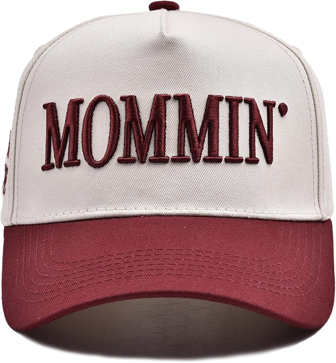 Mommin Hat Womens Trucker Hat for Wife Mothers Day Mom Gifts Vintage Two Tone Adjustable Embroidery Baseball Cap