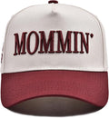 Mommin Hat Womens Trucker Hat for Wife Mothers Day Mom Gifts Vintage Two Tone Adjustable Embroidery Baseball Cap