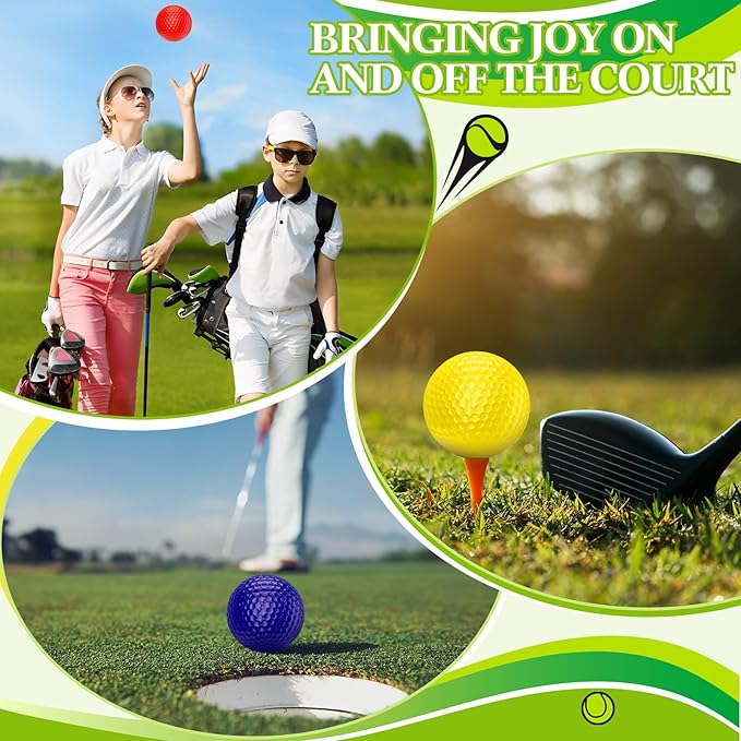 Mudder 12 Pcs Colored Funny Golf Balls Special Emoticon Face Professional Practice Golf Balls Novelty Cute Golfer Accessories for Summer Outdoor Father's Day Men Teens Birthday Gifts