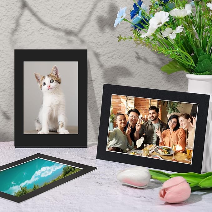 15 Pack 12x16 Black Picture Mats, Frame Mattes - Image 7