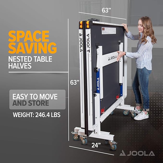 JOOLA Rally TL Professional MDF Indoor Ping Pong Table w/Quick Clamp Table - Image 5