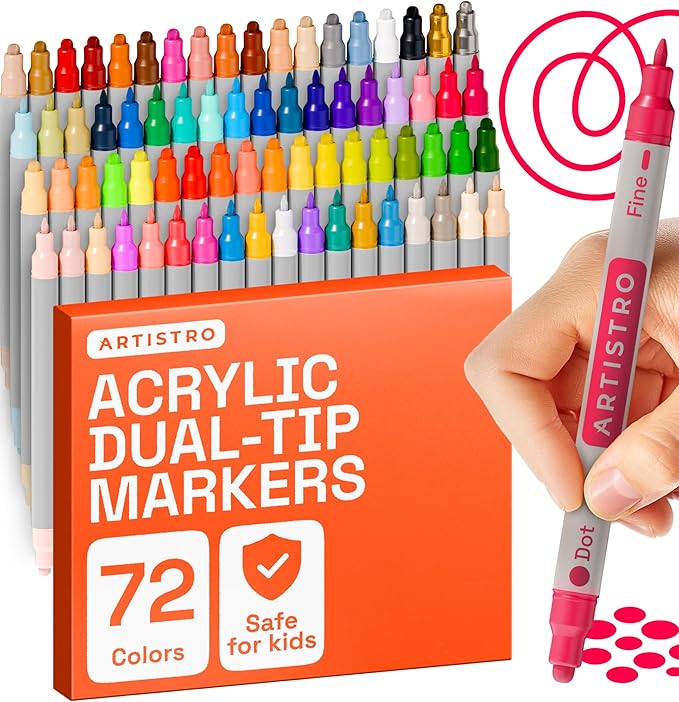 ARTISTRO Vibrant Acrylic Paint Markers by ARTISTRO