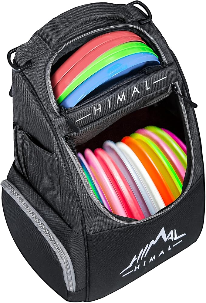 HIMAL HIMAL Disc Golf Bag Holds 22+ Discs, Durable Disc Golf Backpack with Large Capacity, and Multiple Storage Pockets