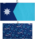 Pin Hunters Minnesota Flag Microfiber Golf Towel | Premium Waffle Towel with Clip | Large 31"×15.5" Towel for Golf Bags | Accessories for Men | Fun Gift for Husband | USA Pride