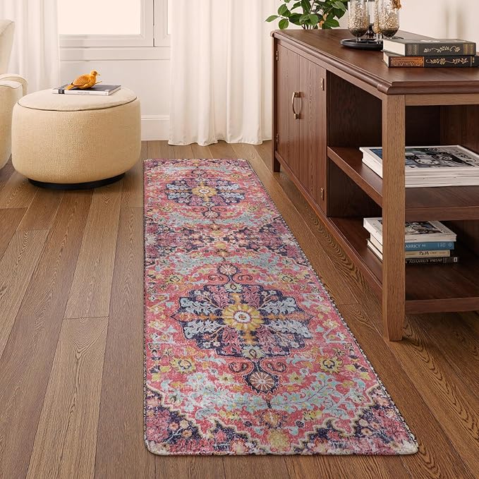Lahome Bohemian Floral Medallion Runner Rug - Image 9