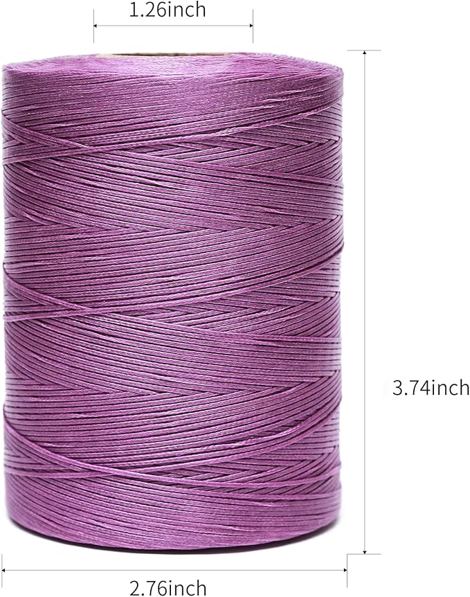 Waxed Thread, 852Yards 150D 0.8mm Flat Polyester Wax Thread - Image 2