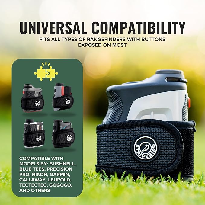 Stripebird 2.0 Slim Golf Rangefinder Magnetic Strap - Form Fitting, No Buckle, Range Finder