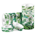 Greenery Washi Tape Set 12 Rolls, Tropical Leaves Masking Tape Hawaii Green by AdirasenotekOfficialFlagship