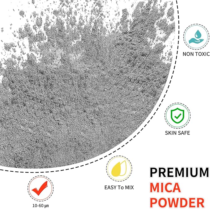 Mica Powder - 100g Mica Powder for Epoxy Resin - Metallic Color Pigment for - Image 2